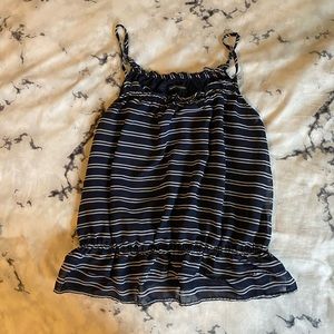 Banana Republic Striped Sleeveless Blouse